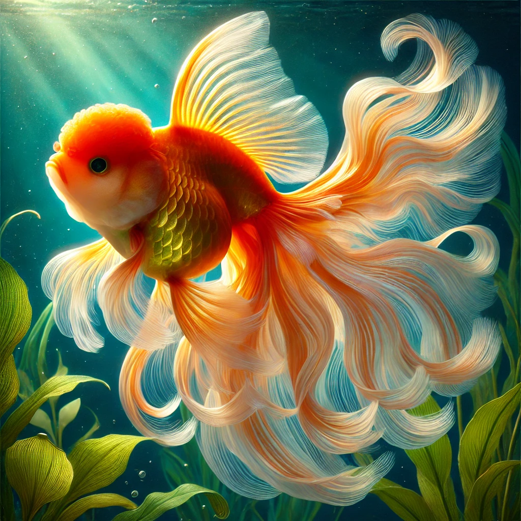 Carassius auratus voile Cola de caballo