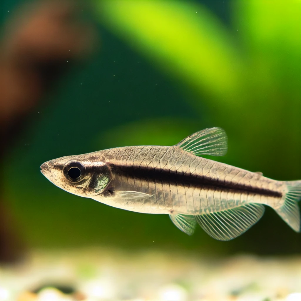 Crossocheilus oblongus Barba de rayos negros