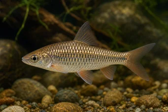 Barbus orphoides mejillas rojas