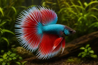 Betta splendens halfsun Combatiente