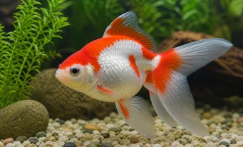 Carassius auratus japonais (Pez dorado japonés)