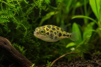 Carinotetraodon travancoricus (Tetraodón enano)