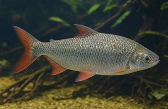 Chalceus macrolepidotus (Chalceus de cola rosa)