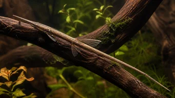 Farlowella acus Bagre de aguja común