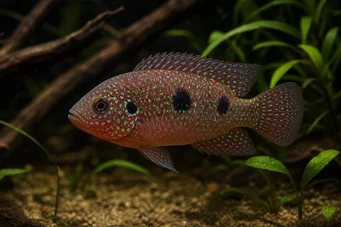 Hemichromis bimaculatus (Joya cíclida)
