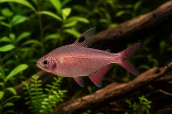 Hyphessobrycon rosaceus (Tetra rosa)