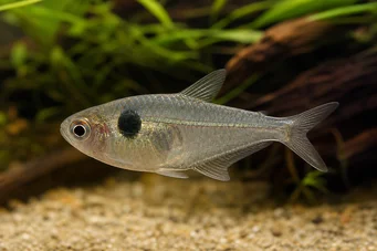 Phenacogaster megalostictus (Tetra de vidrio de manchas grandes)