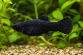 Poecilia sphenops Molly negro