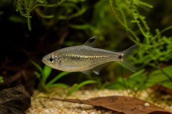 Rachoviscus crassiceps Characin con cabeza gruesa, tetra dorada