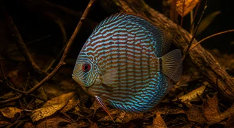 Symphysodon aequifasciatus haraldi (Disco azul)
