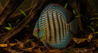 Symphysodon aequifasciatus (Disco marrón)